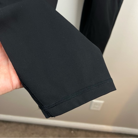 Lululemon Train Times 7/8 Pant Leggings Size 8 25" Black Mesh Athletic Workout - Picture 6 of 9